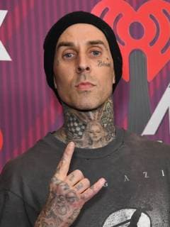 14 March 2019 - Los Angeles, California - Travis Barker. 2019 iHeart Radio Music Awards - Press Room held at Microsoft Theater. Photo Credit: Birdie Thompson AdMedia 236453 2019-03-14 California Los Angeles Etats-Unis  Copyright: xAdMediax STAR_236453_097