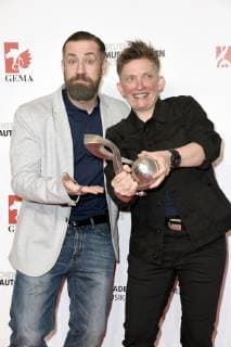 Citizen Lars Dietrich and Suli Puschban at the 11th German Music Author Award 2019 in the Hotel Ritz Carlton Berlin 14 03 2019 Foto:xN.xKubelkax xFuturexImage