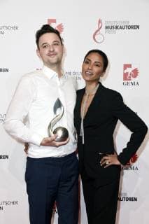 Christian Kalla Crada and Sabrina Setlur at the 11th German Music Author Award 2019 in the Hotel Ritz Carlton Berlin 14 03 2019 Foto:xN.xKubelkax xFuturexImage