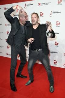 Vince Bahrdt and Martin Tingvall at the 11th German Music Author Award 2019 in the Hotel Ritz Carlton Berlin 14 03 2019 Foto:xN.xKubelkax xFuturexImage