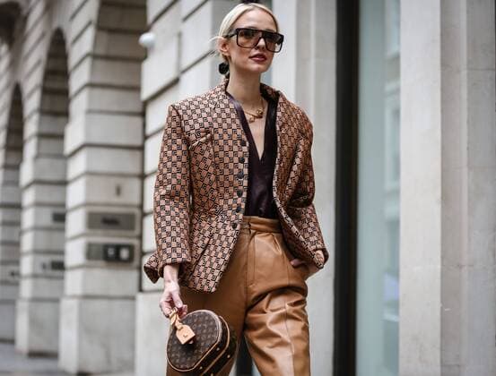 UK: On the Street London LONDON, UK- February 16 2019: Leonie Hanne on the street during the London Fashion Week. London United Kingdom  MauroxDelxSignore
