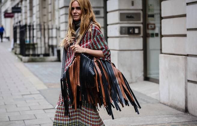 UK: On the Street London LONDON, UK- February 16 2019: Blanca Miro Scrimieri on the street during the London Fashion Week. London United Kingdom  MauroxDelxSignore