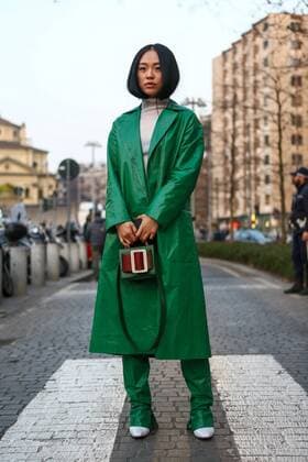 A chic showgoer attending the Alberta Ferretti show during Milan Fashion Week - Feb 20, 2019 - MFW: Fall 2019 Street Style Day 1, Milan Italy  Copyright: xValentinaxRanierix VRMFW20190220ZDC188