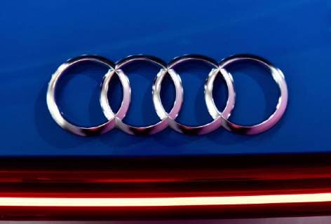 Germany Ingolstadt 14 03 2019 The Audi e tron quattro is the first electric SUV from the Ingolstadt-based carmaker Price 81 350 00 EUR e tron 55 Quattro Range 400 kilometres Two electric motors with a total system output of 300 kW provide the drive One sits in the rear axle the second on the front axle so that the e tron always drives with four-wheel drive Photo Audiringe at the e tron Press confer