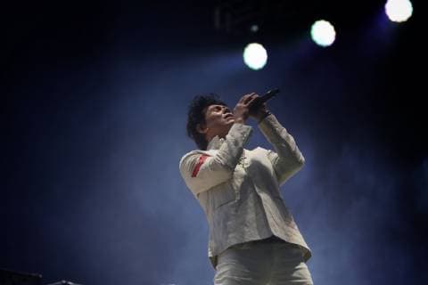 Singer Saul Hernandez of the Mexican band Caifanes performs on stage during the Vive Latino Festival during its twentieth edition, in Mexico City, Mexico, 16 March 2019. Vive Latino Festival in Mexico City !ACHTUNG: NUR REDAKTIONELLE NUTZUNG!  Copyright: xSashenkaxGutierrezx AME8377 20190317-636883980257671985