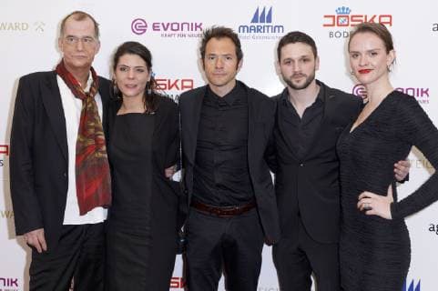 Georg Uecker Sara Turchetto Joris Gratwohl Arne Rudolf and Cosima Viola at the presentation of the 14 Steiger Award 2019 at the Casino Zollverein Essen 16 03 2019 Foto:xC.xHardtx xFuturexImage