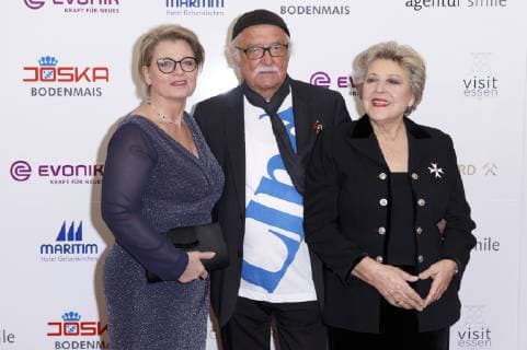 Andrea Spatzek Hans W Geißendörfer and Marie Luise Marjan at the presentation of the 14 Steiger Award 2019 at the Casino Zollverein Essen 16 03 2019 Foto:xC.xHardtx xFuturexImage