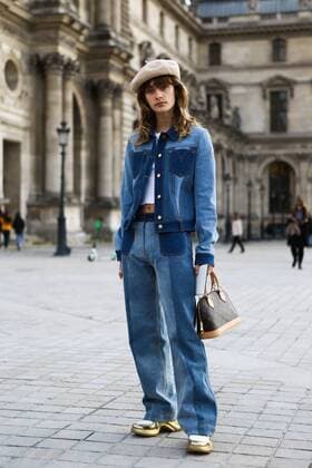A chic showgoer attending the Louis Vuitton show during Paris Fashion Week - March 5, 2019 - PFW: Fall 2019 Street Style Day 9, Paris France  Copyright: xValentinaxRanierix VRPFW20190305ZDC178