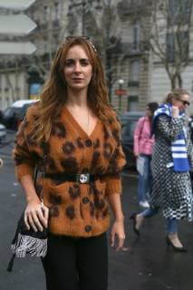 A chic showgoer attending the Miu Miu show during Paris Fashion Week - March 5, 2019 - PFW: Feb 2019 Street Style Day 9, Paris France  Copyright: xValentinaxRanierix VR_PFW2019035_MAS70