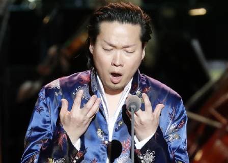 MOSCOW, RUSSIA â€“ MARCH 19, 2019: Countertenor David D. Q. Lee at a ceremony to present BraVo international classical music awards at the Bolshoi Theatre. Mikhail Japaridze TASS  TS0A51F3