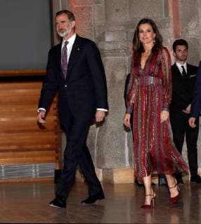 Spain s King Felipe VI (L) and Queen Letizia (R) attend the National Culture Awards ceremony held at the Prado Museum in Madrid, Spain, 19 March 2019. The awards, which were selected in 2017, will be delivered to the Spanish writers Rosa Montero and Fernando Aramburu, journalist Matias Prats, fashion designer Agatha Ruiz de la Prada and bullfighter Enrique Ponce. Spanish Royal Couple attend the National Culture Awards ceremony in Madrid !ACHTUNG: NUR REDAKTIONELLE NUTZUNG!  Copyright: xKikoxHuescax GRAF6865 20190319-636886247309171088
