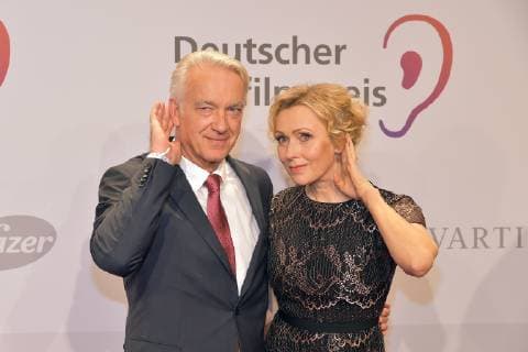 17 German Hoerfilmpreis Christoph M Ort Dana Golombek Arrival of red carpet for the 17 German Hoerfilmpreis at the Deutsche Telekoms Capital Representation in Berlin on 19 03 2019