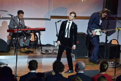 17 German Hoerfilmpreis Tom Schilling and Band The Jazz Kids Live performance at the 17 German Hoerfilmpreis at the Deutsche Telekom Capital Representation in Berlin on 19 03 2019