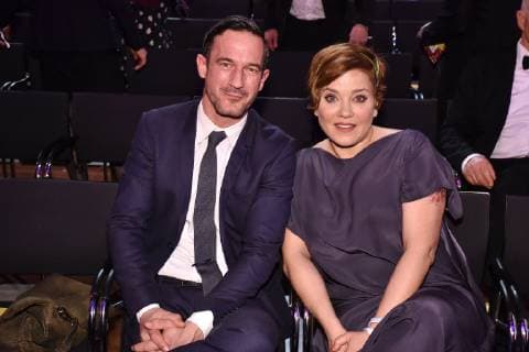 Sönke Möhring and Muriel Baumeister at the presentation of the 17th German Hoerfilmpreis on 19 03 2019 in Berlin German Hoerfilmpreis 2019 in Berlin