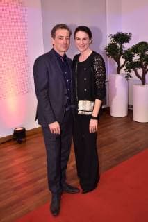 Jan Sosniok and his wife Nadine at the award ceremony of the 17th German Hoerfilmpreis on 19 03 2019 in Berlin German Hoerfilmpreis 2019 in Berlin