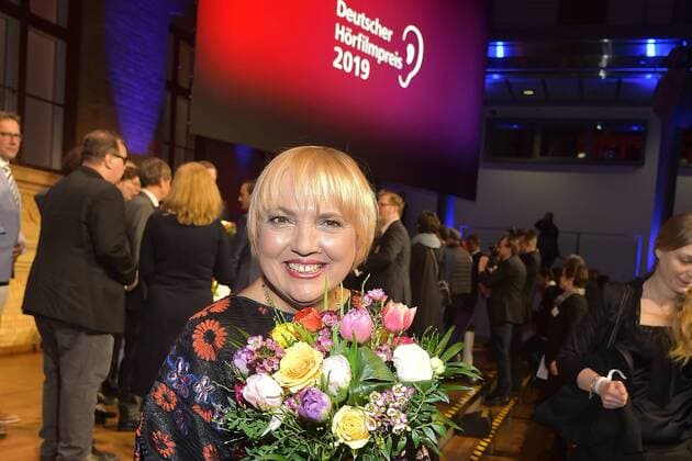17 German Hoerfilmpreis Claudia Roth Closing stage photo for the 17 German Hoerfilmpreis at the Deutsche Telekom Capital Representation in Berlin on 19 03 2019 APP