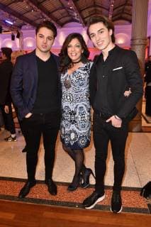 Alice Brauner with her sons Ben Zechbauer and David Zechbauer at the presentation of the 17th German Audio Film Award 2019 at Deutsche Telekom Berlins representative office in the capital 19 03 2019 Foto:xF.xKernx xFuturexImage