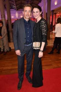 Jan Sosniok with his wife Nadine at the presentation of the 17th German Audio Film Award 2019 at Deutsche Telekom Berlins Capital Representative Office 19 03 2019 Foto:xF.xKernx xFuturexImage