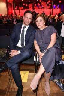 Sönke Möhring and Muriel Baumeister at the presentation of the 17th German Audio Film Award 2019 at Deutsche Telekom Berlins Capital Representative Office 19 03 2019 Foto:xF.xKernx xFuturexImage
