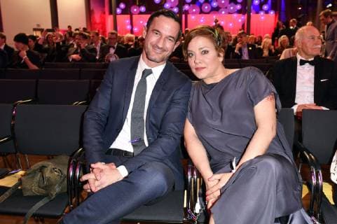 Sönke Möhring and Muriel Baumeister at the presentation of the 17th German Audio Film Award 2019 at Deutsche Telekom Berlins Capital Representative Office 19 03 2019 Foto:xF.xKernx xFuturexImage