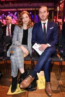 Marleen Lohse and Max Montgomery at the presentation of the 17th German Audio Film Award 2019 at Deutsche Telekom Berlins Capital Representation 19 03 2019 Foto:xF.xKernx xFuturexImage