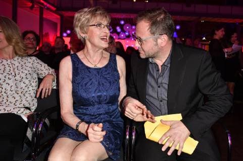Renate Reymann and Samuel Finzi at the presentation of the 17th German Audio Film Award 2019 at Deutsche Telekom Berlins Capital Representative Office 19 03 2019 Foto:xF.xKernx xFuturexImage