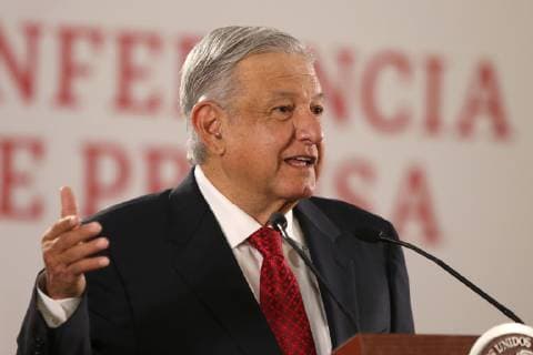 March 20, 2019 - EUM20190320NAC04.JPG.CIUDAD DE MEXICO, Presidency Presidencia-AMLO.- El presidente de la Republica Mexicana, Andres Manuel Lopez Obrador, durante la conferencia matutina que ofrecio este miercoles 20 de marzo de 2019 en el Palacio Nacional. En el evento hablo, entre otros temas, sobre los delegados federales asi como de su reunion con Jared Kushner, asesor senior del presidente estadounidense Donald Trump. Foto: Agencia EL UNIVERSAL Carlos Mejia AFBV  - ZUMAu78_ 20190320_zaf_u78_006 Copyright: xCarlosxMejia ElxUniversalx