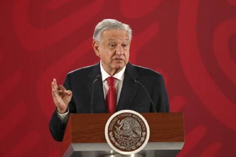 March 20, 2019 - EUM20190320NAC02.JPG.CIUDAD DE MEXICO, Presidency Presidencia-AMLO.- El presidente de la Republica Mexicana, Andres Manuel Lopez Obrador, durante la conferencia matutina que ofrecio este miercoles 20 de marzo de 2019 en el Palacio Nacional. En el evento hablo, entre otros temas, sobre los delegados federales asi como de su reunion con Jared Kushner, asesor senior del presidente estadounidense Donald Trump. Foto: Agencia EL UNIVERSAL Carlos Mejia AFBV  - ZUMAu78_ 20190320_zaf_u78_008 Copyright: xCarlosxMejia ElxUniversalx