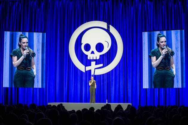 Carolin Kebekus with her program PussyNation live in the exhibition hall Erfurt 20 03 2019 Foto:xM.xKremerx xFuturexImage
