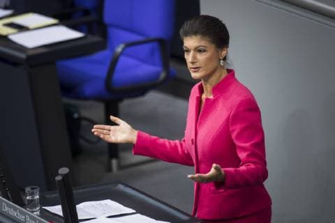 Sahra Wagenknecht LINKE speaks at a session of the German Bundestag in Berlin 21 03 2019 Berlin Germany Copyright: xFlorianxGaertner photothek.netx