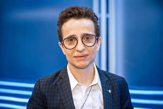 Leipziger Buchmesse 2019. Schriftstellerin Maria Masha Alexandrovna Gessen am 21.03.2019 auf der Leipziger Buchmesse. 20190321SFL0232 *** Leipzig Book Fair 2019 writer Maria Masha Alexandrovna Gessen on 21 03 2019 at the Leipzig Book Fair 20190321SFL0232