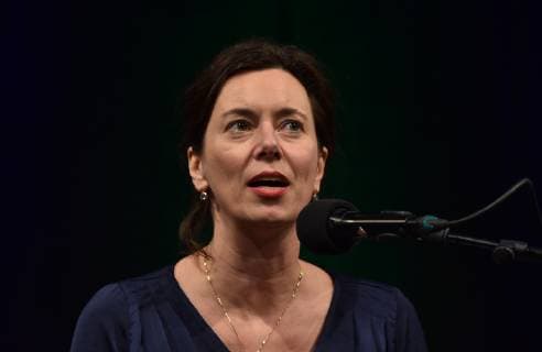 Die österreichische Schriftstellerin Eva Menasse liest am 21.03.2019 in Köln auf der Lit Cologne, dem internationalen Literaturfest. *** The Austrian writer Eva Menasse will read on 21 03 2019 in Cologne at the Lit Cologne, the international literature festival.