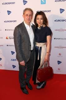 Pierre Littbarski and his wife Hitomi Koizumi at the German Sports Journalist Award on 25 03 2019 in Hamburg German Sports Journalist Award 2019 in Hamburg