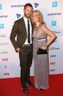Christina Surer and her husband Martin Tomczyk at the German Sports Journalist Award on 25 03 2019 in Hamburg German Sports Journalist Award 2019 in Hamburg