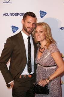 Christina Surer and her husband Martin Tomczyk at the German Sports Journalist Award on 25 03 2019 in Hamburg German Sports Journalist Award 2019 in Hamburg