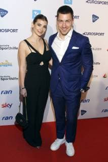 Philipp Boy with his girlfriend Vivien at the German Sports Journalist Awards 2019 in the Hotel Grand Elysee Hamburg 25 03 2019 Foto:xgbrcix xFuturexImage