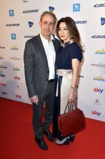 Pierre Littbarski and wife Hitomi Koizumi at the German Sports Journalist Awards 2019 in the Hotel Grand Elysee Hamburg 25 03 2019 Foto:xF.xKernx xFuturexImage
