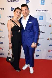 Philipp Boy with his girlfriend Vivien at the German Sports Journalist Awards 2019 in the Hotel Grand Elysee Hamburg 25 03 2019 Foto:xF.xKernx xFuturexImage
