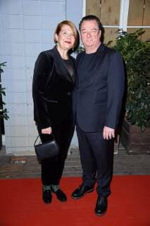 Peter Kurth with girlfriend Susanne Boewe at the Jupiter Award 2019 in Restaurant The Grand in Berlin on 27 03 2019