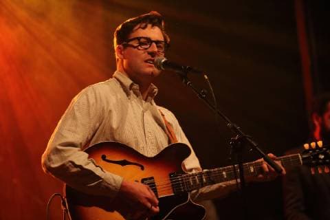 Nick Waterhouse at a concert at the Columbia Theater in Berlin 27 March 2019 Nick Waterhouse concert in Berlin
