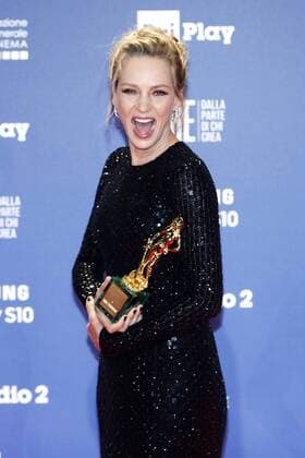Entertainment Themen der Woche KW13 Entertainment Bilder des Tages David di Donatello Preisverleihung in Rom Special David to Uma Thurman Rome March 27th 2019. 64th David Di Donatello awards ceremony. photo di Samantha Zucchi Insidefoto SamanthaxZucchi