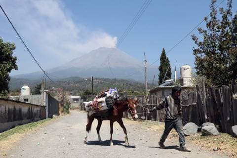 News Bilder des Tages March 28, 2019 - EUM20190328NAC03.JPG .ATLIXCO, Pue. VolcanoVolcan-Popocatepetl.- 28 de marzo de 2019. Aspectos del poblado San Pedro Benito Juarez, en el municipio de Atlixco, Pueblo, luego del cambio del semaforo de alerta volcanica de amarillo fase 2 a fase 3, debido al incremento en la actividad del volcan Popocatepetl. Foto: Agencia EL UNIVERSALEELG  - ZUMAu78_ 20190328_zaf_u78_036 Copyright: xElxUniversalx