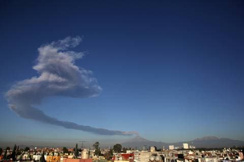 March 28 2019 EUM20190328NAC20 JPG PUEBLA Pue Volcano Volcan Popocatepetl March 28, 2019 Aspect of Popocatepetl Volcano that dawned this Thursday with a cigarette The government of Puebla announced that it has 205 shelters ready in case there is a contingency by the colossus that changed from Phase 2 to 3 its traffic light before the increase of its activity Photo Agency EL UNIVERSAL RCC  - ZUMAu78_ 20190328_zaf_u78_067 Copyright: xOmarxContrerasx