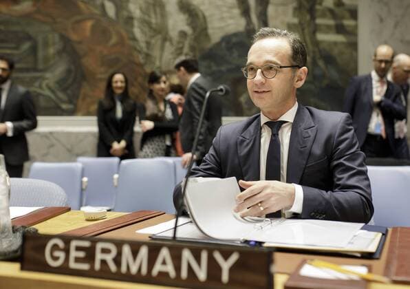 News Themen der Woche KW13 News Bilder des Tages Bundesaussenminister Heiko Maas, SPD, nimmt im VN - Sicherheitsrat an einer Unterrichtung zur Stabilisierungsmission der Vereinten Nationen in Mali (MINUSMA) teil. New York USA 29.03.2019 New York USA *** Federal Foreign Minister Heiko Maas SPD attends UN Security Council briefing on United Nations stabilization mission in Mali MINUSMA New York USA 29 03 2019 New York USA Copyright: xThomasxImo photothek.netx