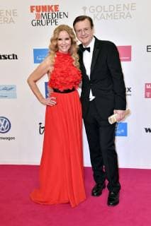 Katja Burkard with her partner Hans Mahr at the 54th Golden Camera 2019 Award Ceremony at Tempelhof Airport Berlin 30 03 2019 Foto:xF.xKernx xFuturexImage