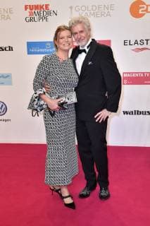 Frank Schätzing with his wife Sabina Valkieser Schätzing at the 54th Golden Camera Award 2019 at Tempelhof Airport Berlin 30 03 2019 Foto:xF.xKernx xFuturexImage