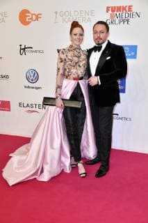 Barbara Meier with friend Klemens Hallmann at the 54th Golden Camera 2019 Award Ceremony at Tempelhof Airport Berlin 30 03 2019 Foto:xF.xKernx xFuturexImage