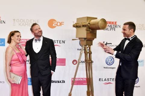 Sasha with wife Julia Röntgen and Kai Pflaume at the 54th Golden Camera 2019 Award Ceremony at Tempelhof Airport Berlin 30 03 2019 Foto:xF.xKernx xFuturexImage