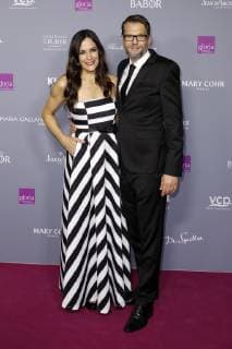 Bettina Zimmermann with her partner Kai Wiesinger at the 6th German Cosmetics Award Gloria 2019 in the Hilton Hotel Düsseldorf 30 03 2019 Foto:xC.xHardtx xFuturexImage