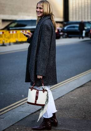 UK: On the street London LONDON, UK- February 17 2019: Women on the street during the London Fashion Week. London United Kingdom  MauroxDelxSignore